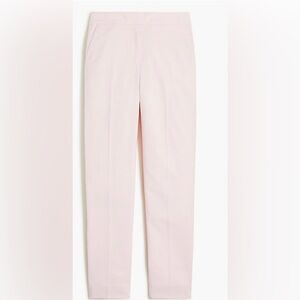 NWT J. CREW PINK STRAIGHT CROP PANT WITH STRETCH WAIST IN SIZE I6